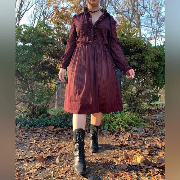 ‼️SOLD ON DEPOP‼️Vintage 70s Sheer Dress ✨ - Picture 4 of 8